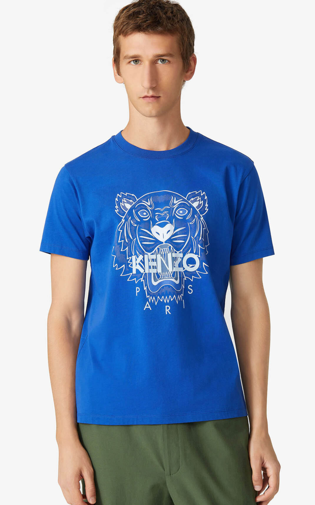 Camisetas Kenzo Tiger Hombre Azul Real Azules SJD309826